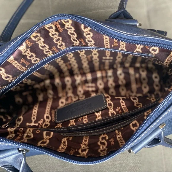 VGC Vintage Tignanello Navy Blue Handbag - Picture 10 of 12